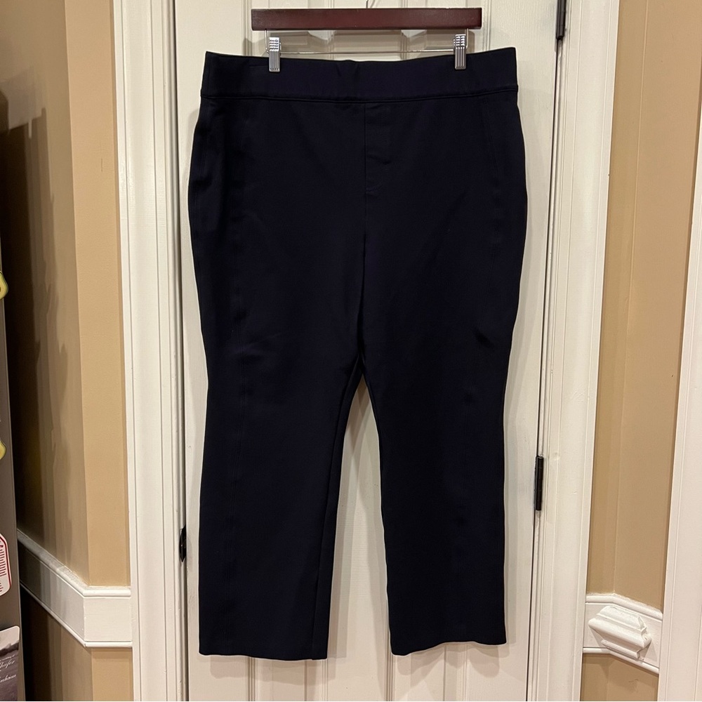 SPANX Supersmooth Perfect Fit Ponte Straight Pants 3X Navy High Waist #20254Q